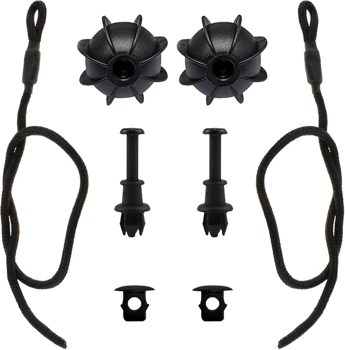 Image of 2 stuks kofferbakhouders - hoedenplank - auto - universele bevestigingsbanden - kofferbakafdekking - bandhouder - met 2 clips - voor VW Golf 6, 5, 4, MK6, GTI R20 - voor Audi 1K6863447A - auto-accessoires - kofferbakaccessoires