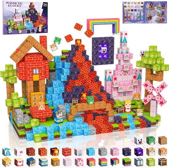 Magnetische Bouwstenen 150 PCS 2CM, 3 STEM Montessori