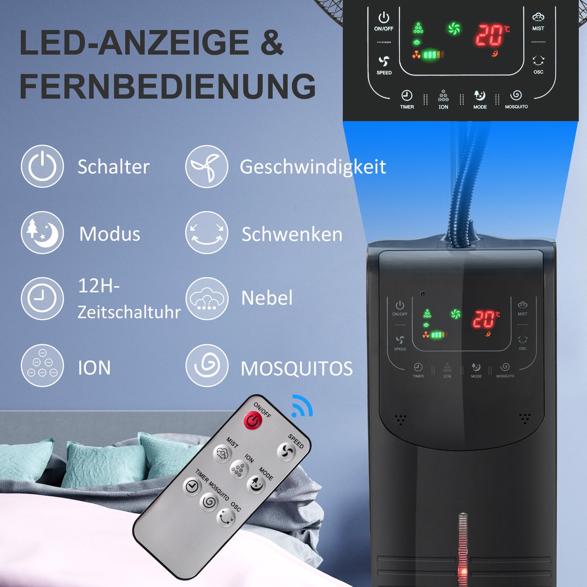 AirKing Statief ventilator 3 in 1 – AirKing