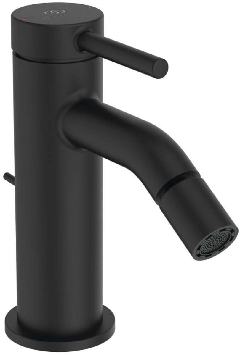 Ideal Standard Ceraline Nuovo - Bidetkraan met uitloop, zijdeglans zwart BD765XG