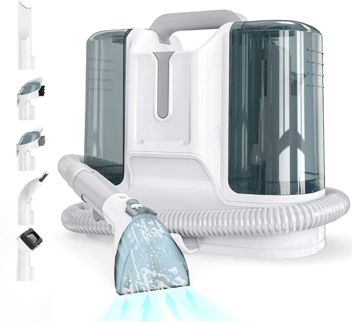 IBETTERTEC Tapijtreiniger Machine met Triple Action-Systeem, Lichtgewicht Design, Reiniger met Krachtige 400W Motor, Carpet Cleaner voor Tapijten, Meubels, Bank, Auto, Gordijnen - beddengoed& meer Kierenreiniging Vloerreiniging