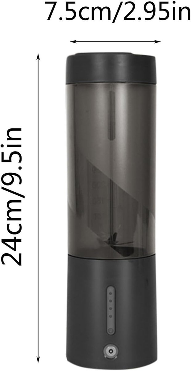 Fruitpers - 450 Ml - Sinaasappelpers - Draagbaar - USB Oplaadbaar - Citroenpers - Limoenpers - Keukenaccessoire - Juicer - Groenten- En Fruitpers - Slowjuicer - Elektrische Sapcentrifuge - Kleine Keukensapcentrifuge - Wit van Merkloos — afbeelding 5