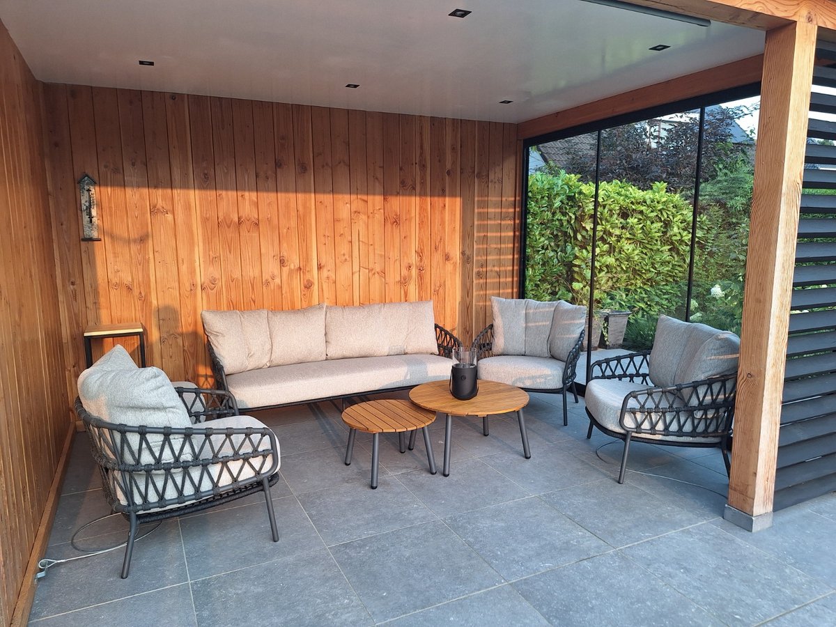 4 Seasons Outdoor Calpi canapé lounge 3 places - anthracite