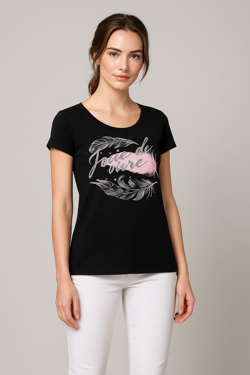 Zabaione - Dames T-shirt | Zwart | Maat XXL