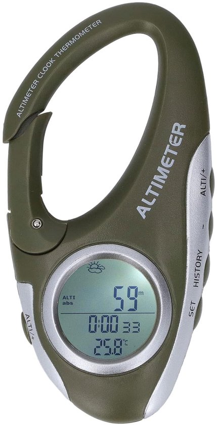 Barometer Altimeter Thermometer Metric Altitude Monitor with Backlight ...