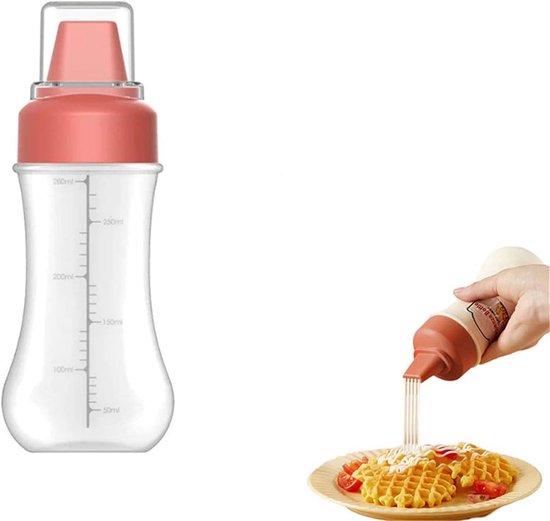 Een Set Van 5 Maten 8 Oz Plastic Squeeze Saus Fles... - Vicedeal