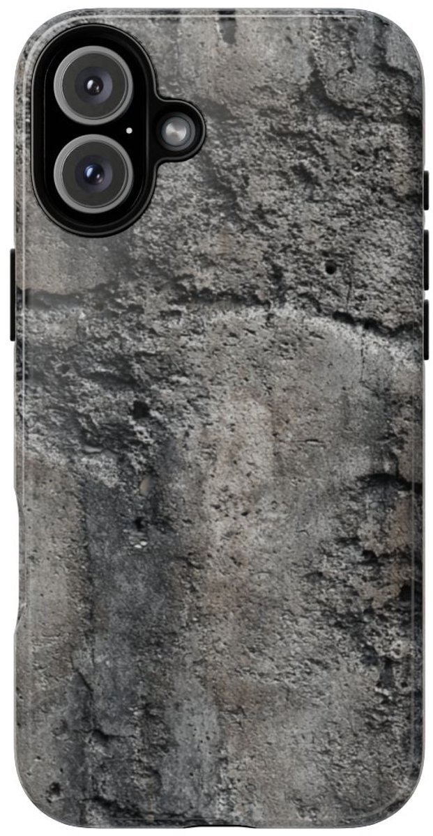 Dystopische Betonstructuur – Telefoonhoesje Geschikt voor iPhone 16 Plus