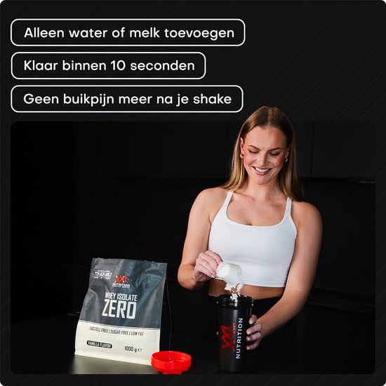XXL Nutrition - Whey Isolate Zero - Chocolade - Eiwitpoeder - 1000 g van XXL Nutrition — afbeelding 5