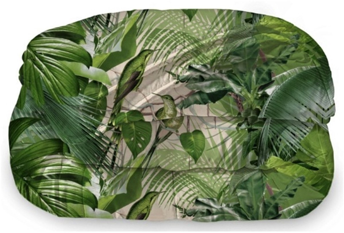 Dekbed Zonder Overtrek 200x200 cm + 2 Kussenslopen - Jungle Jumina - Easy Dekbed - Warmteklasse 2