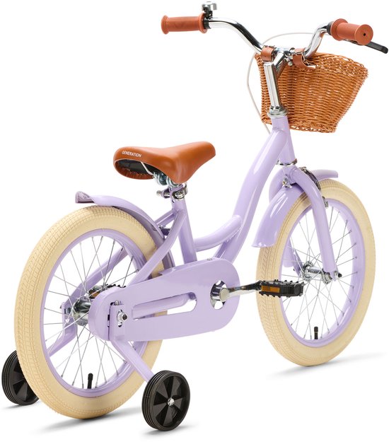 Generation Blanco 16 Inch Lila - Kinderfiets met Mandje van Generation Blanco — afbeelding 3