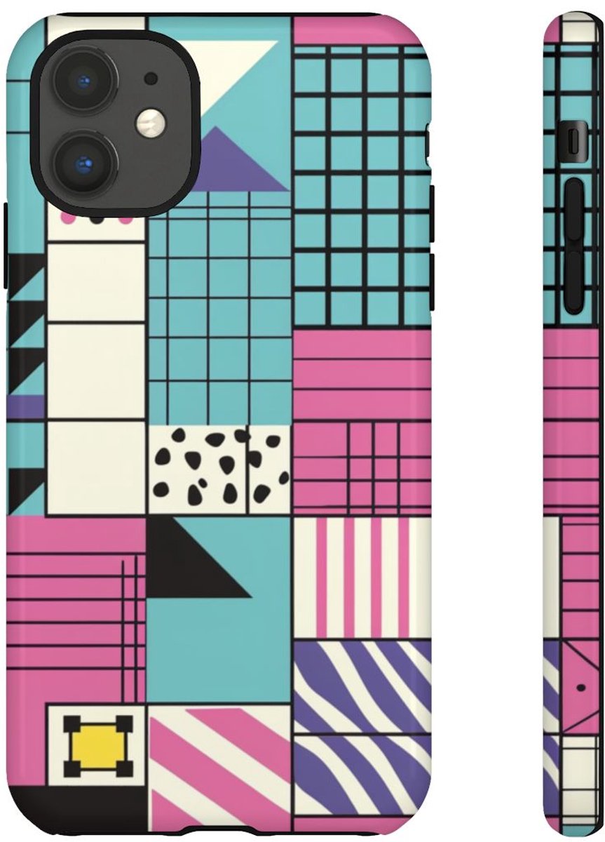 Geometrisch Kleurvlakpatroon – Telefoonhoesje Geschikt voor iPhone 11