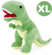 Topknuffels® - T-Rex Groen Dinosaurus Pluche Knuffel 50 cm - Speelgoed Dino World Knuffels voor Kinderen Jongens Meisjes - Jurassic Dragon Draak Parc Draken Dino's Park Plush Toy