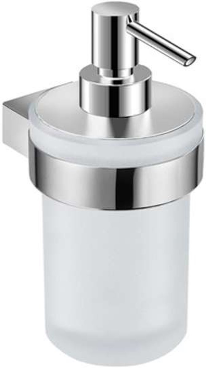 Jika Pure - Zeepdispenser met houder, mat glas/chroom H3833B20041001
