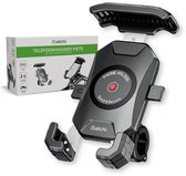 iSetchi Support de téléphone pour vélo avec dégagement Quick et plusieurs caoutchoucs de guidon - Universel - Support de téléphone portable - Pour miroir de scooter Vespa - Rotation à 360 degrés - Également pour moto et scooter