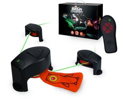 Dog Comets Star Chaser - Hondenspeelgoed - 9 snelheden tot 50km/h - Op Afstand Bedienbaar tot 50m - Stimuleert het Jachtinstinct - Met 3 Kunstprooien en Accessoires