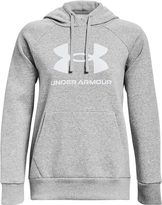Sweat de Under Armour UA Rival Fleece Big Logo HD pour femme - Grijs - Wit