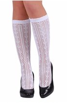Tiroler kniekous Volwassenen Vrouwen Wit Oktoberfest Maat One size