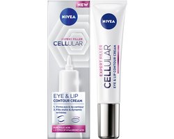 NIVEA CELLular Expert Filler Anti-Age Oogcrème - Anti Rimpel Crème - Ouder wordende huid - Hyaluronzuur - Puur Foliumzuur - Eye Cream - 15 ml