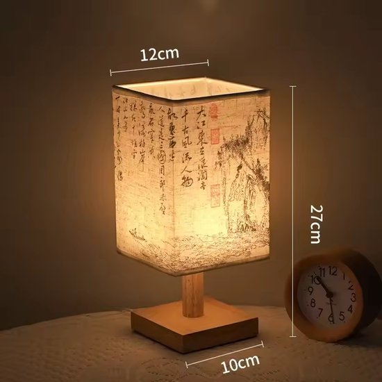 Kakanuo Night Light Touch Screen Desk Lamp with USB Charging Ports, 3-Way Dimmable, Glass Lampshade, White, Small Table Lamp with Drawstring, for Bedroom, Children's Room