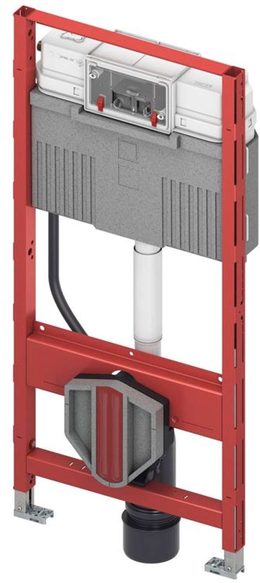 Tece TECEprofil - Inbouwframe voor hangend toilet met douche-WC functie, met spoelreservoir Uni, bouwhoogte 1,12 m 9300379