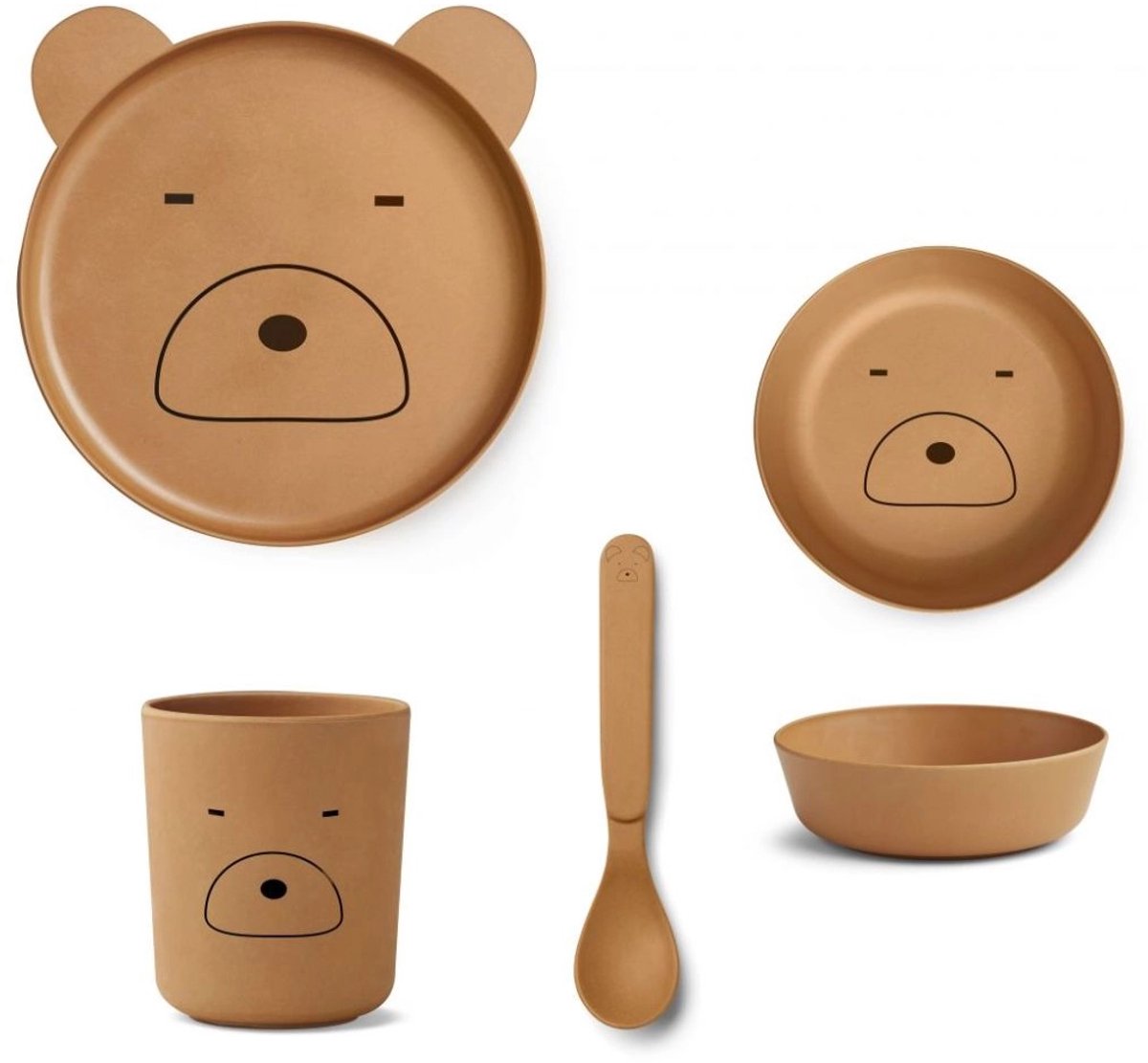 Liewood Bamboo box set Mr bear mustard