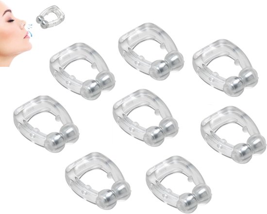 Hypify® | Anti-snurk neus clip | Magnetisch | Werkt Tegen Snurken | Een Betere Nachtrust - 8 Stuks