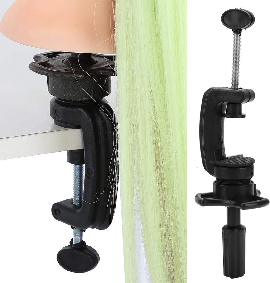 Professional Hair Head,Mannequin Wig Model Hairdressing Practice Mold Holder Vertical Standard Training