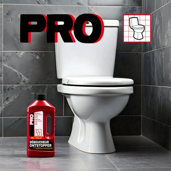 PRO - Toilet ontstopper - Krachtig en ultra-efficiënt - 1L
