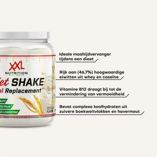XXL Nutrition - Diet Shake - Aardbei - Maaltijdshake - 1200 g