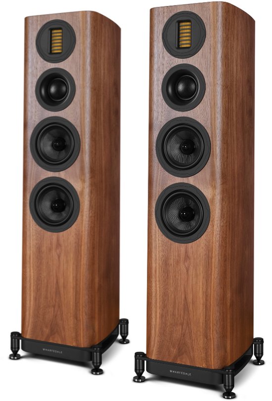 Wharfedale EVO 5.3 Vloerstaande Speakers - Hifi Stereo Set - Passieve Speaker - 3-Weg Luidsprekers - Walnoot