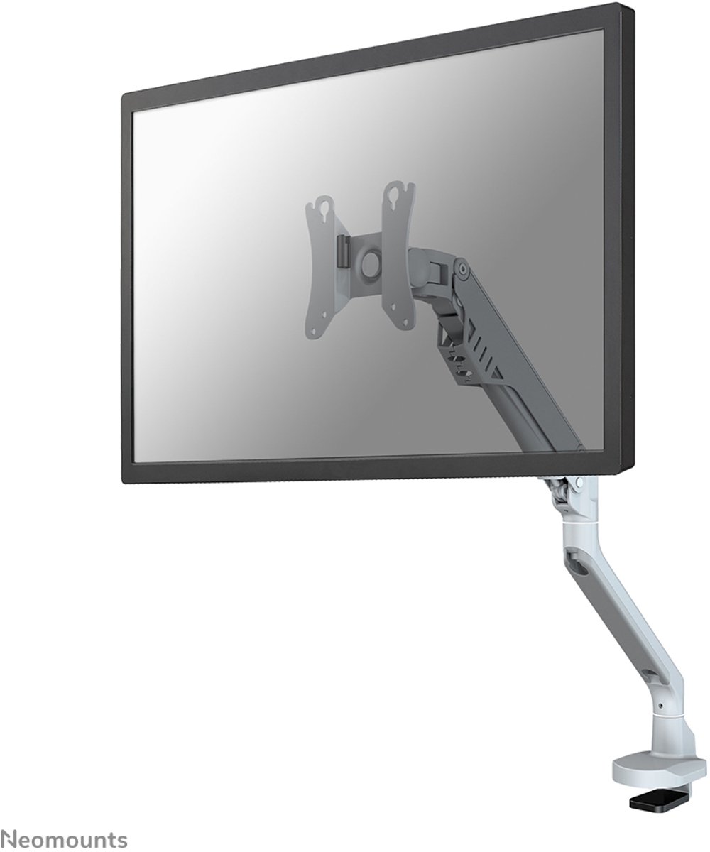 Neomounts by Newstar FPMA-D750SILVER2 Monitor-tafelbeugel 25,4 cm (10) - 81,3 cm (32) Kantelbaar en zwenkbaar, In hoogte verstelbaar, Roteerbaar