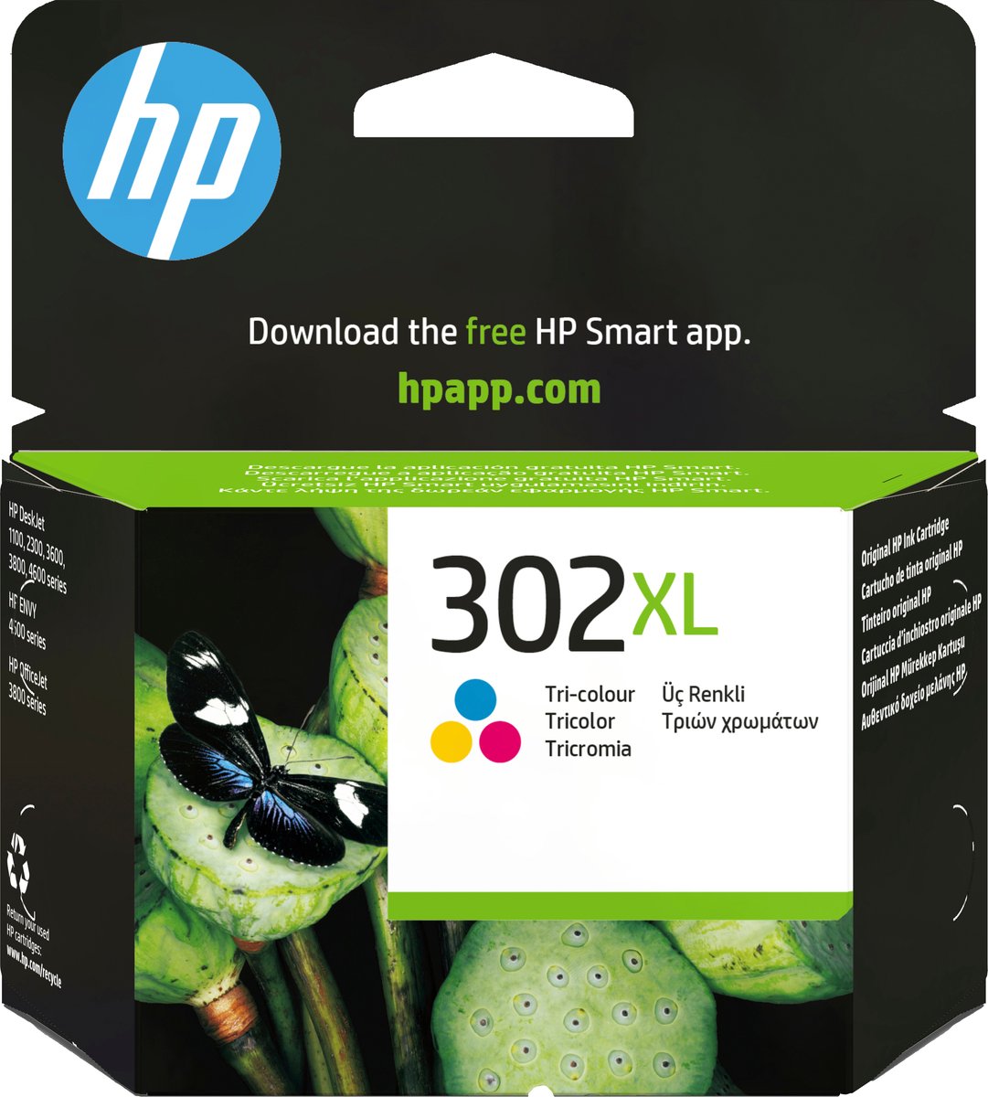 Kit de Recharge Compatible pour Cartouches d'encre HP 302 302 XL Noir
