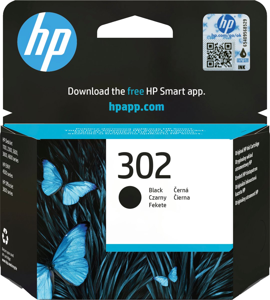 Cartridge HP 302 - Inktcartridge / Zwart