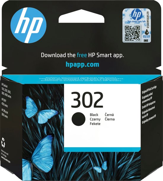 HP 302 Cartouche d’encre noire authentique