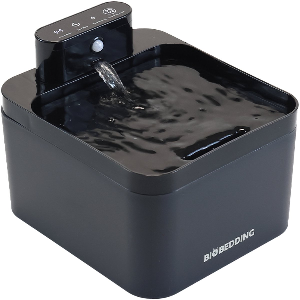 Draadloze Drinkfontein voor Katten & Kleine Honden – Automatische Sensor | Oplaadbaar | Stil│Bio Bedding