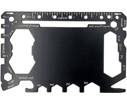 JGS Premium - Toolcard 46-in-1 multitool kaart voor outdoor activiteiten en camping