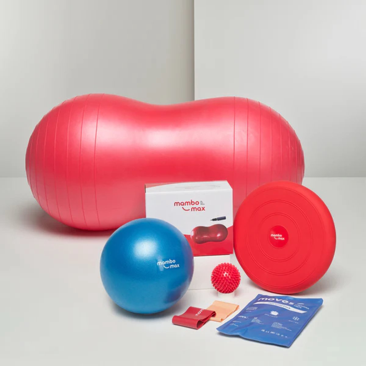 Mambo Max Care for Mom - Complete Wellness & Bewegingsset met Peanut Ball, Pilates Bal, Balance Cushion en Sportmat
