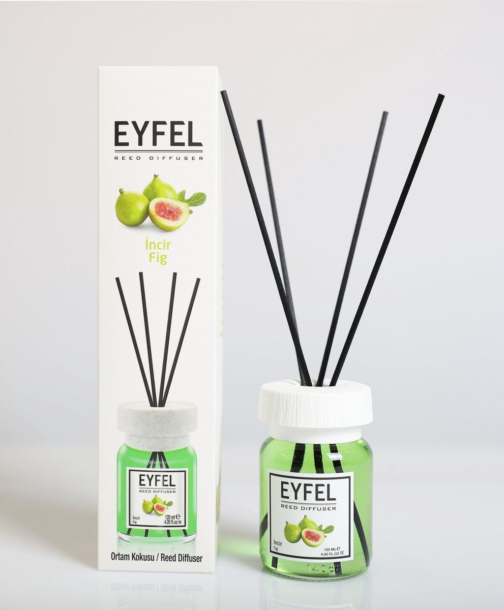 EYFEL - REED DIFFUSER - GEURSTOKJES - HUISPARFUM - FIG - 120ML