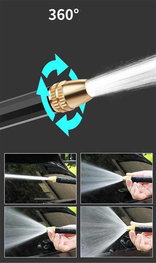 Hogedrukpistool - 5m Waterleiding - Hogedrukreiniger - Slangtuit - Tuinslangaansluiting - Pistool - Hogedrukreinigerlans Met Slang - Hogedrukreinigerpistool - Voor Huishoudelijk Gebruik, Autowasstraat, Tuinreiniging van Merkloos	 — afbeelding 4