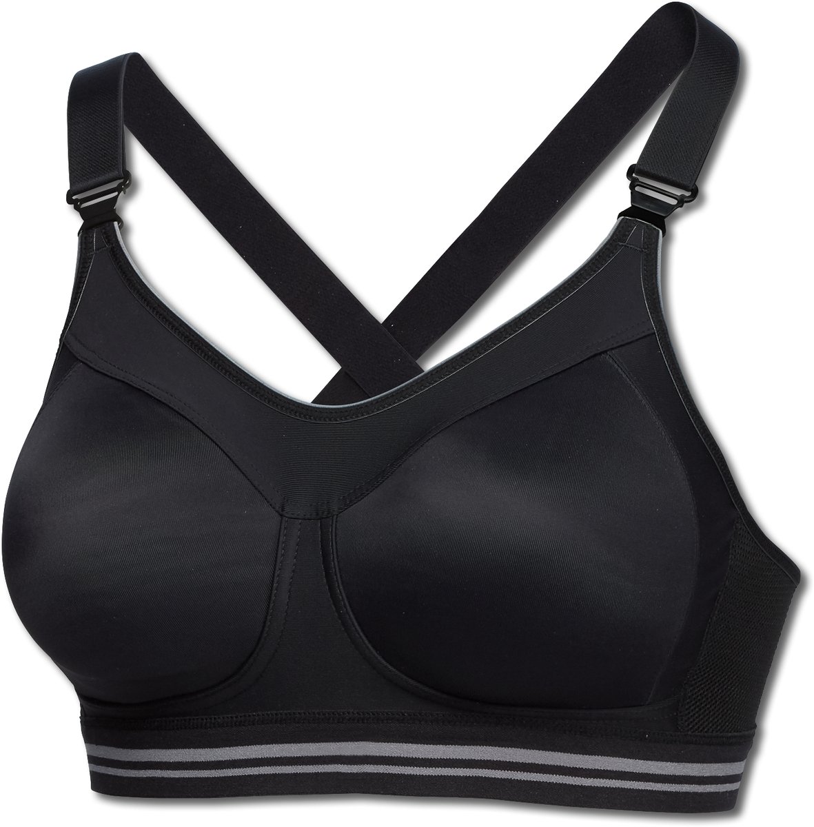 Schiesser Sport bh (1-pack) - dames sportbeha actief high impact zwart