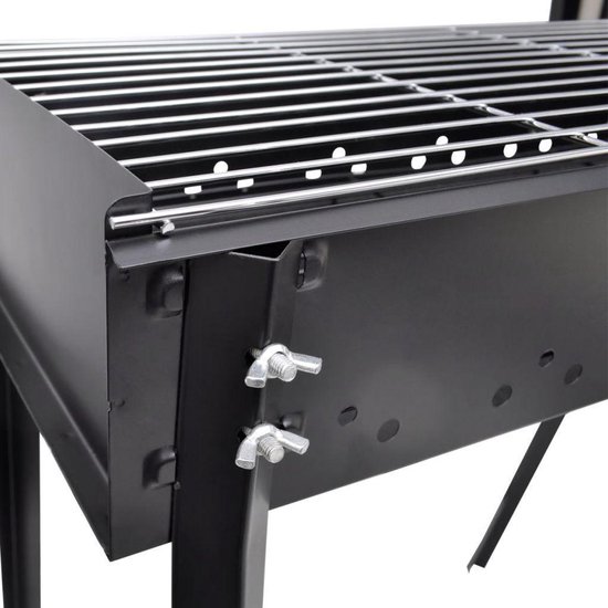 vidaXL Houtskoolbarbecue staand vierkant 75x28 cm van VidaXL — afbeelding 4