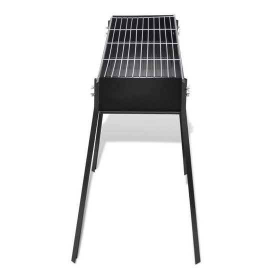 vidaXL Houtskoolbarbecue staand vierkant 75x28 cm van VidaXL — afbeelding 3