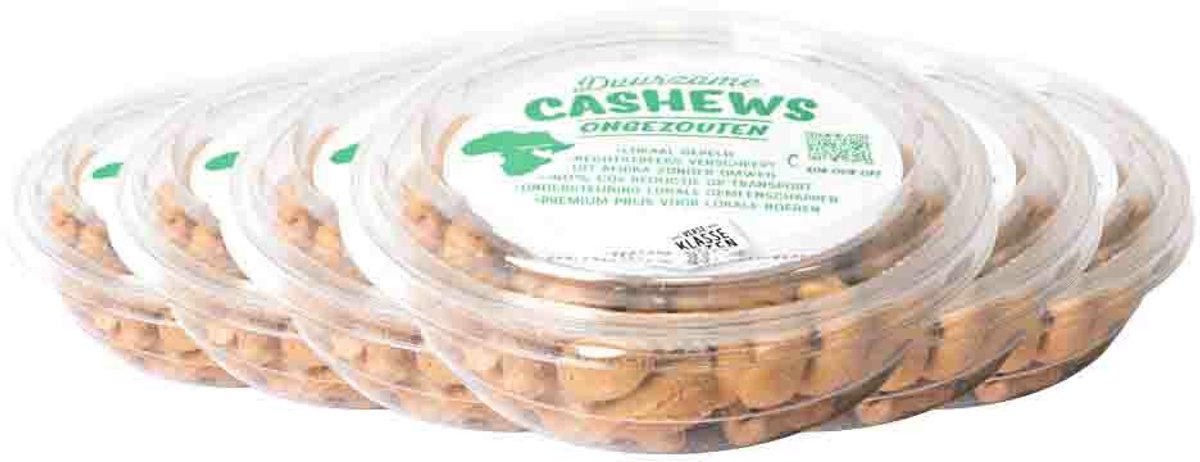 Verse Klassenoten Duurzame Cashews XXL Ongezouten - 6 x 150 gr - Voordeelverpakking