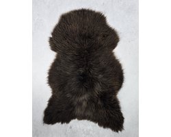 Schapenvacht- Exclusieve collectie - Woondecoratie - Bruin - 100% natuurlijke wollen vacht - 115x85 cm