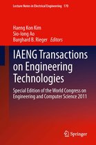 Lecture Notes in Electrical Engineering170- IAENG Transactions on Engineering Technologies