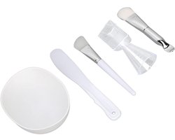 Masker kwast - Gezichtsmasker kwast - Siliconen Kwast voor Gezichtsmasker - Make Up Kwasten Set -…