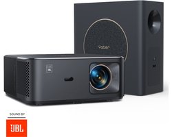 Yaber K2S Pro Smart Beamer – Met Subwoofer – Sound by JBL - Audio by Dolby – Android TV – 1000 ANSI Lumen – Autofocus – 1080p Full HD – Wi-Fi 6 – Bluetooth – Zwart