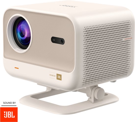 Yaber L2S Beamer Full HD 1080P, 700 ANSI Lumen, JBL Dolby Audio, Bluetooth, Wi-Fi, Draaibare Standaard, Compact