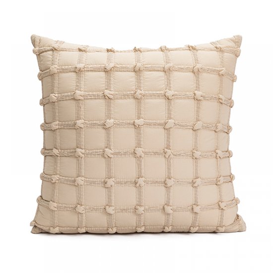 Taies d'oreiller - 45x45cm (lot de 1) - Grijs - Creative Coussins - Taie d'oreiller - Kussensloop -oreiller - Protège-oreiller - Taies d'oreiller' oreiller - Taies d'oreiller de chambre - Canapés de salon - Kaki