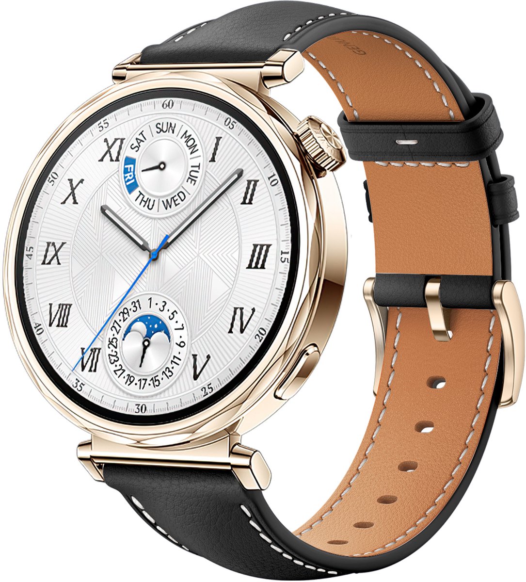 Horlogeband van leer Geschikt voor Huawei Watch GT5 - 18MM
